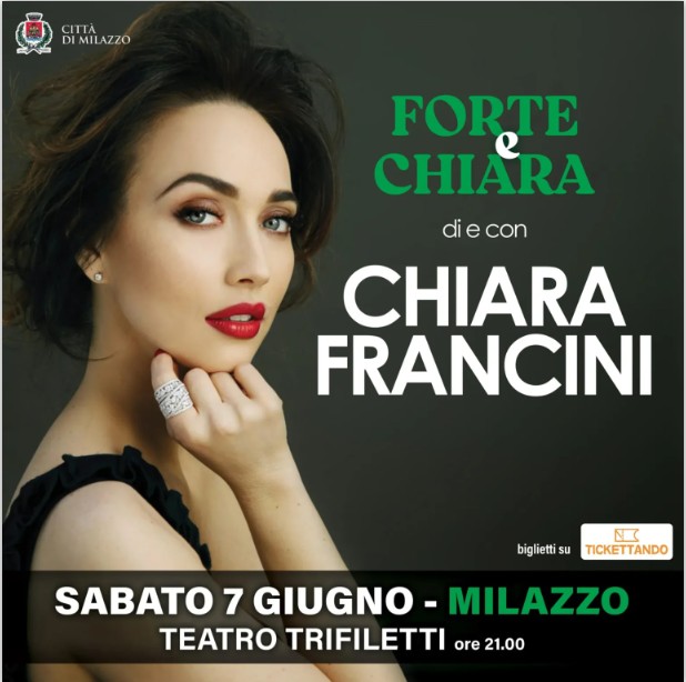 Stagione teatrale al Trifiletti, il 7 giugno l’ultimo spettacolo con “Forte e Chiara” di Chiara Francini