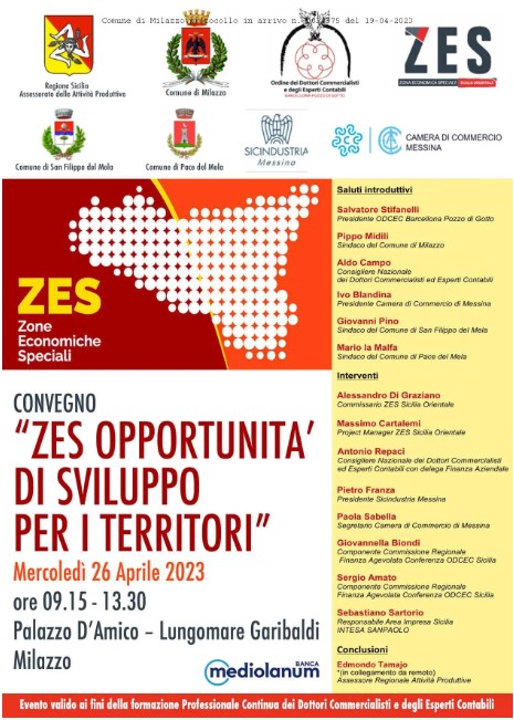 Convegno "ZES Opportunità di sviluppo per i territori"