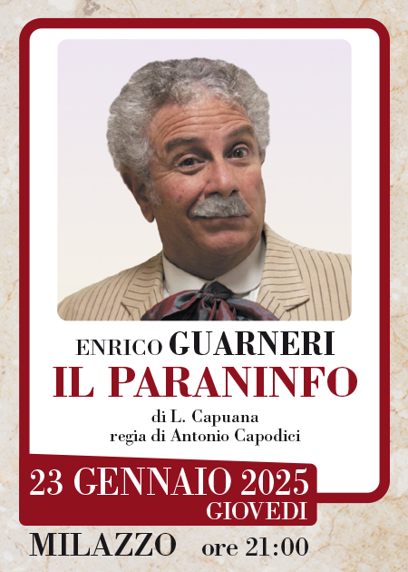 Spettacolo “il Paraninfo” con Enrico Guarneri