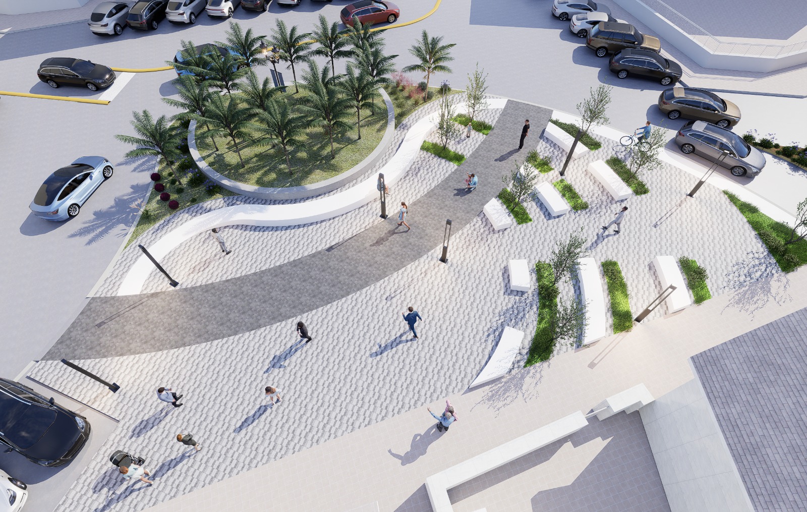 Immagine L’area del Sacro Cuore avrà una “vera piazza”. L’Amministrazione presenta il progetto al parroco e ai fedeli